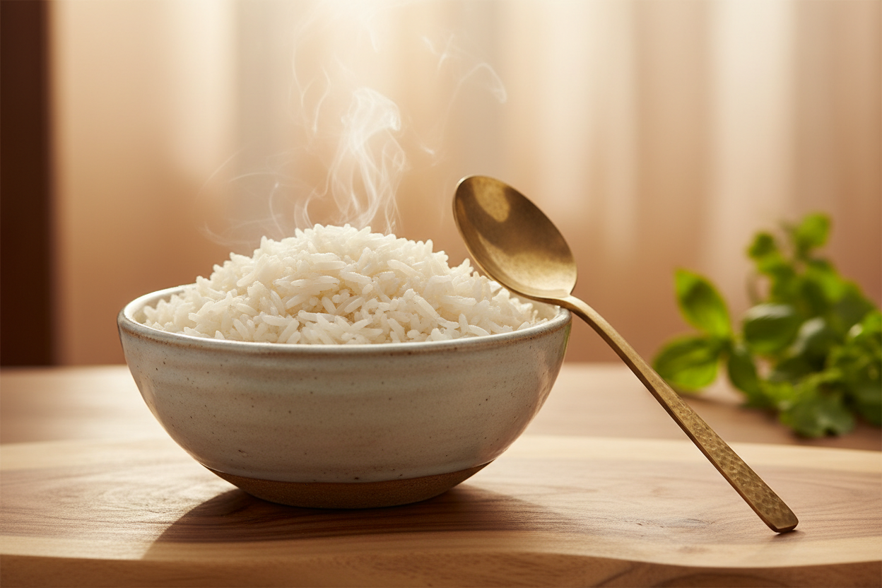 Vridhi Rice in ceramic bowl